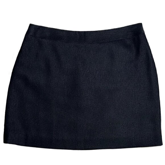 BCBG Maxazria Dark Blue Mini Skirt with Back Zipper and Pockets - Picture 1 of 4